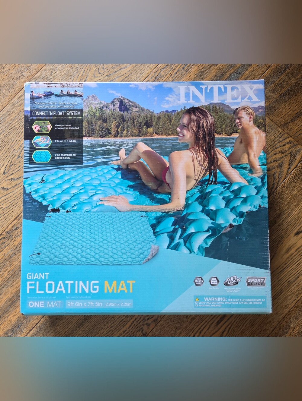 Intex - Giant Floating Mat (9.6'L x 7.5'W) - Item# 56841EP